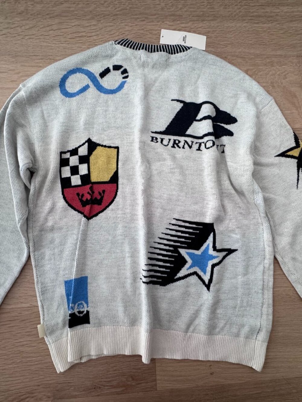 NWT Urban Outfitters UO Downloads Graphic Crew Neck Sweater size M